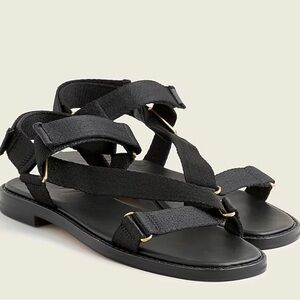 J. Crew Canvas sporty strap sandals NWOT